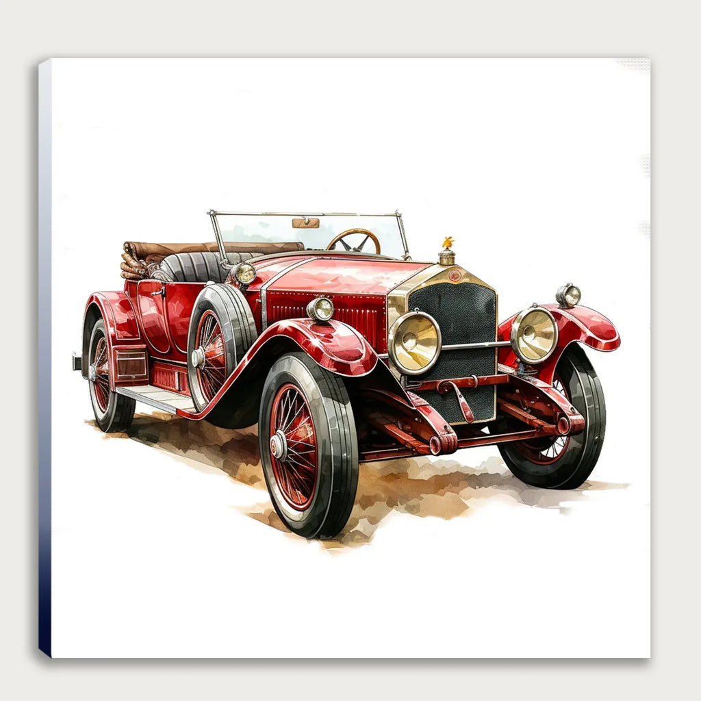 Oldtimer Auto Coupe 2 Wandbild Kunstdruck auf Leinwand | Wandbild Galerie