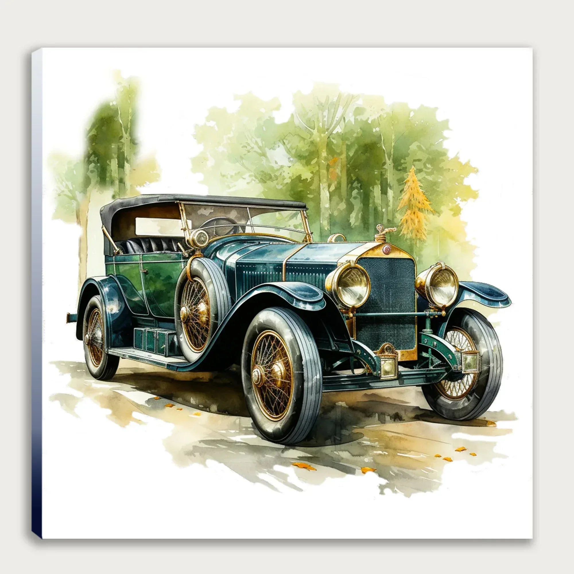 Oldtimer Auto Coupe 4 Wandbild Kunstdruck auf Leinwand | Wandbild Galerie
