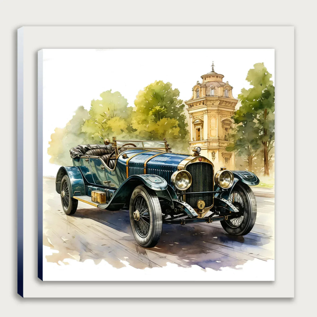 Oldtimer Auto Coupe 5 Wandbild Kunstdruck auf Leinwand | Wandbild Galerie