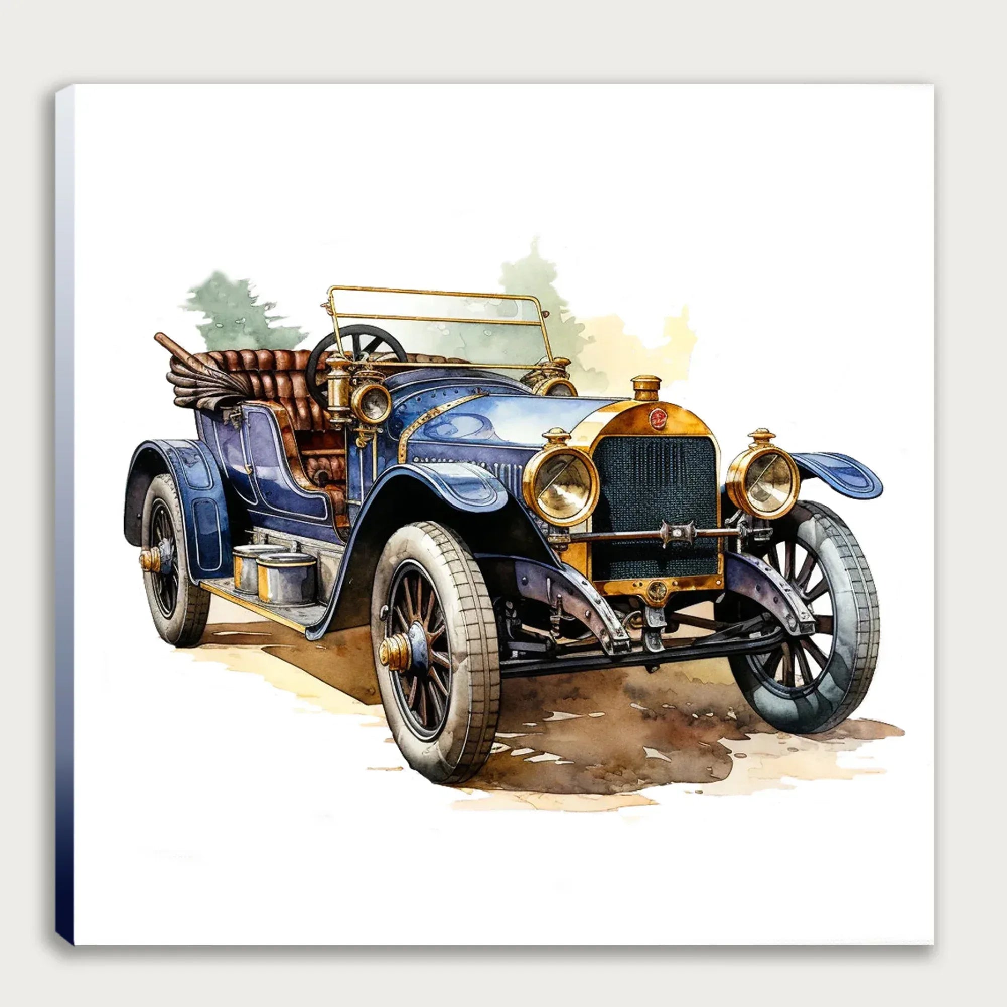 Oldtimer Auto Coupe 67 Wandbild Kunstdruck auf Leinwand | Wandbild Galerie