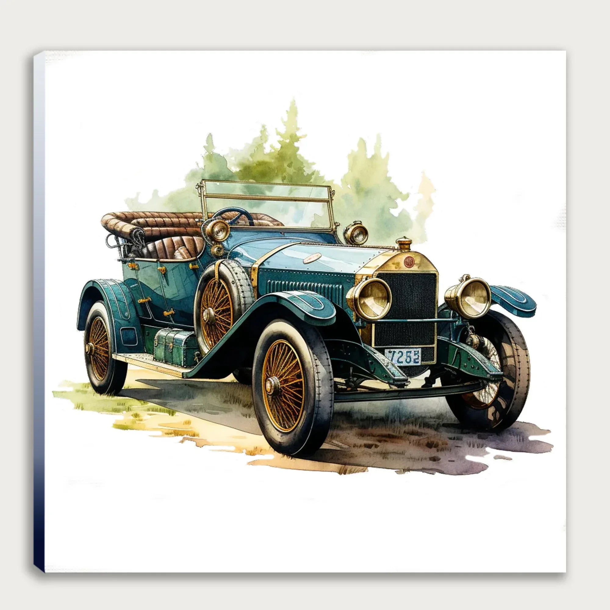 Oldtimer Auto Coupe 10 Wandbild Kunstdruck auf Leinwand | Wandbild Galerie