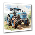 Traktor modern 3 transparent Wandbild Kunstdruck auf Leinwand | Wandbild Galerie
