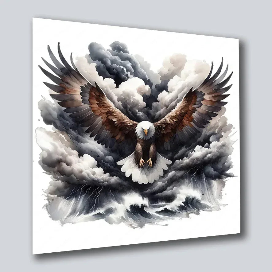 Weisskopfadler 10 Wandbild Kunstdruck auf Leinwand | Wandbild Galerie