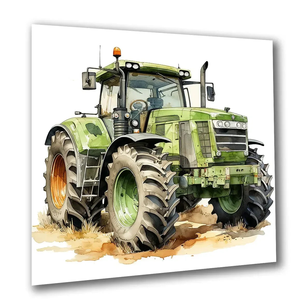 Traktor modern 5 transparent Wandbild Kunstdruck auf Leinwand | Wandbild Galerie