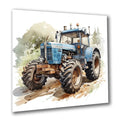 Traktor modern 6 transparent Wandbild Kunstdruck auf Leinwand | Wandbild Galerie
