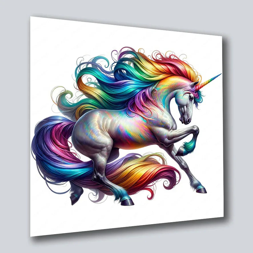Einhorn Unicorn 10 Wandbild Kunstdruck auf Leinwand | Wandbild Galerie