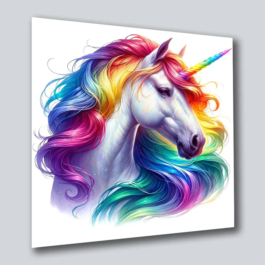 Einhorn Unicorn 11 Wandbild Kunstdruck auf Leinwand | Wandbild Galerie