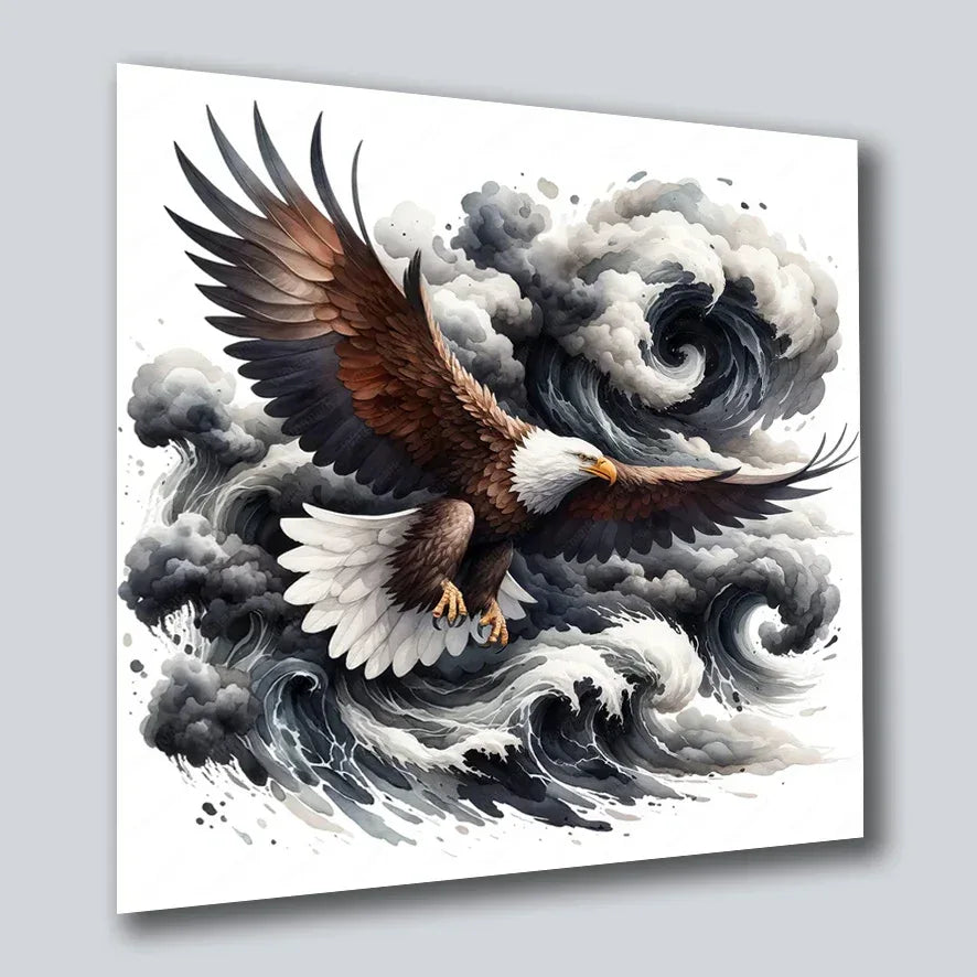 Weisskopfadler 8 Wandbild Kunstdruck auf Leinwand | Wandbild Galerie