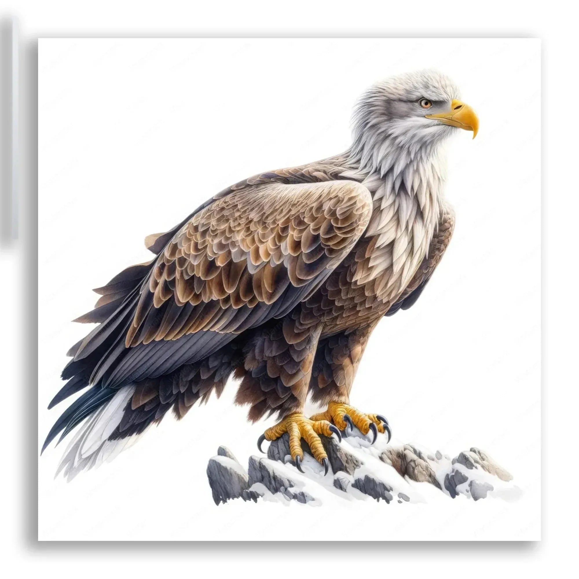Wandbild Weisskopfseeadler Kunstdruck auf Leinwand direkt zum Aufhängen | Wandbild Galerie