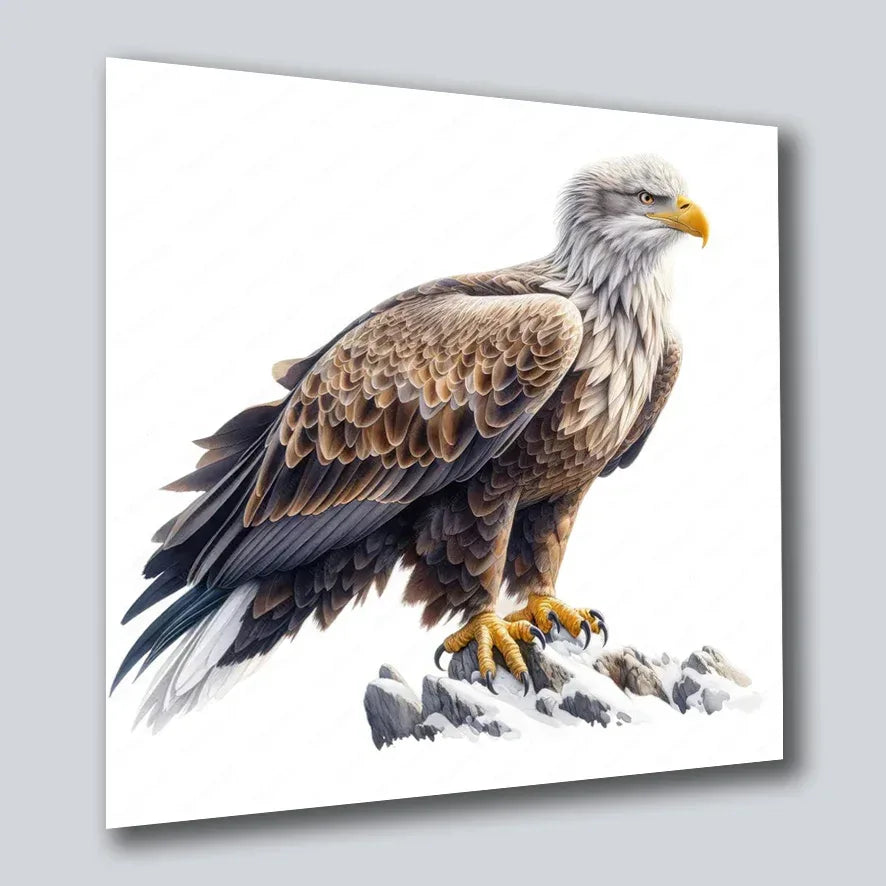 Weisskopfadler 6 Wandbild Kunstdruck auf Leinwand | Wandbild Galerie