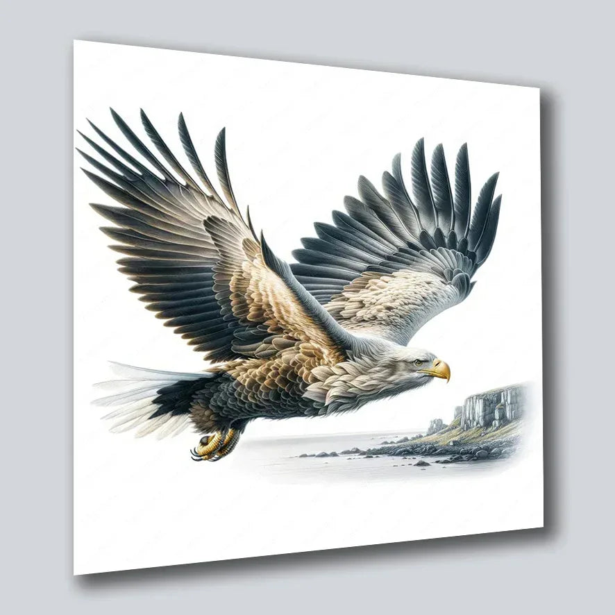 Weisskopfadler 2 Wandbild Kunstdruck auf Leinwand | Wandbild Galerie