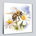 Wandbild Biene Hummel 6 Kunstdruck auf Leinwand direkt zum Aufhängen | Wandbild Galerie