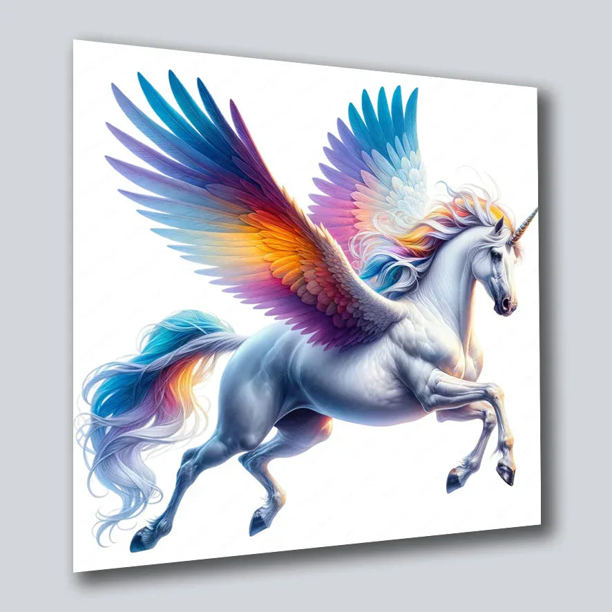 Einhorn Unicorn 12 Wandbild Kunstdruck auf Leinwand | Wandbild Galerie