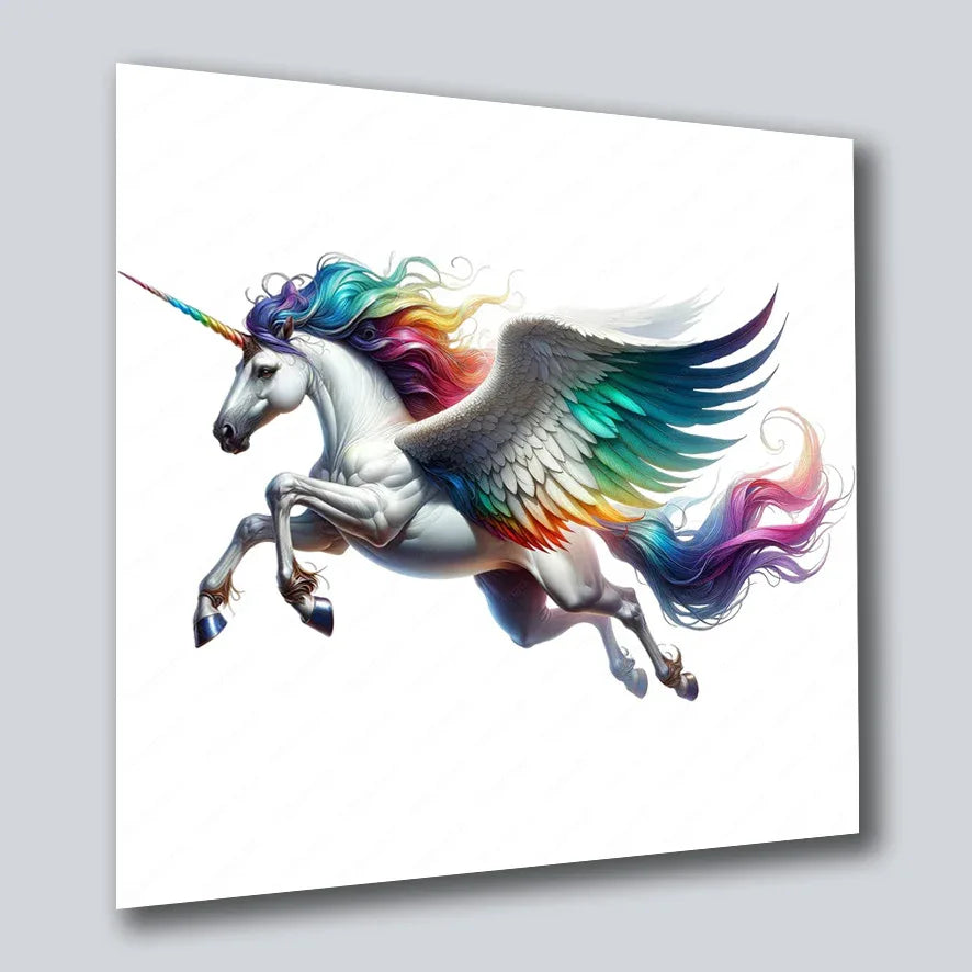 Einhorn Unicorn 13 Wandbild Kunstdruck auf Leinwand | Wandbild Galerie