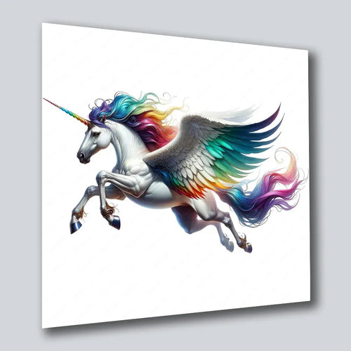 Einhorn Unicorn 13 Wandbild Kunstdruck auf Leinwand | Wandbild Galerie
