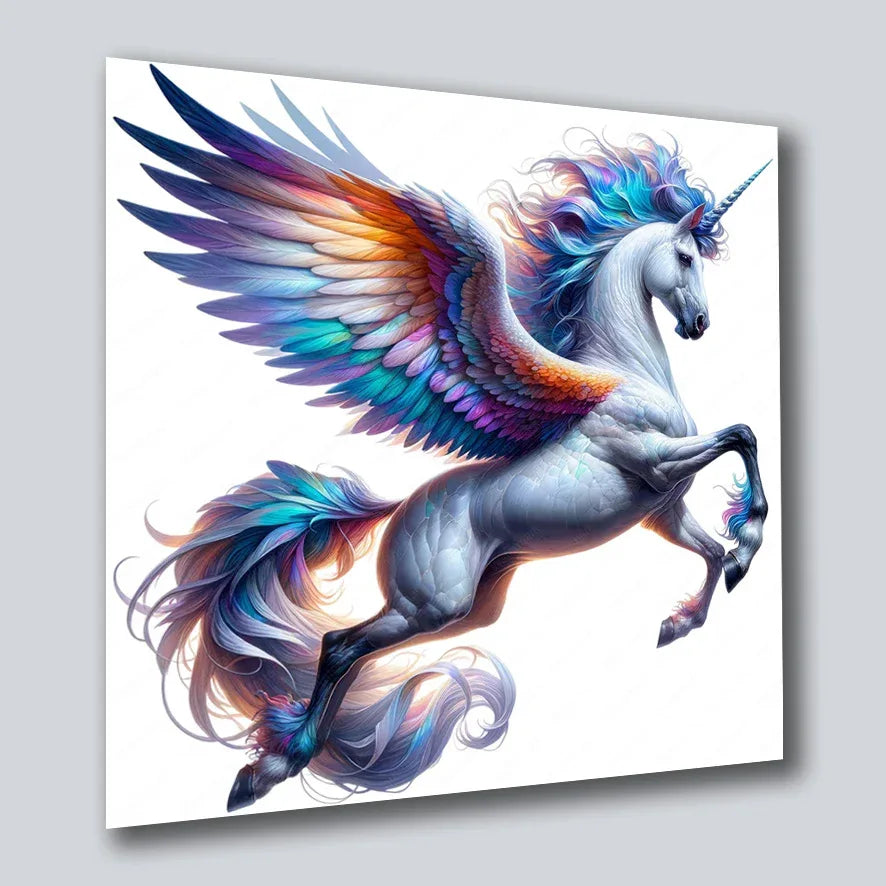 Einhorn Unicorn 8 Wandbild Kunstdruck auf Leinwand | Wandbild Galerie