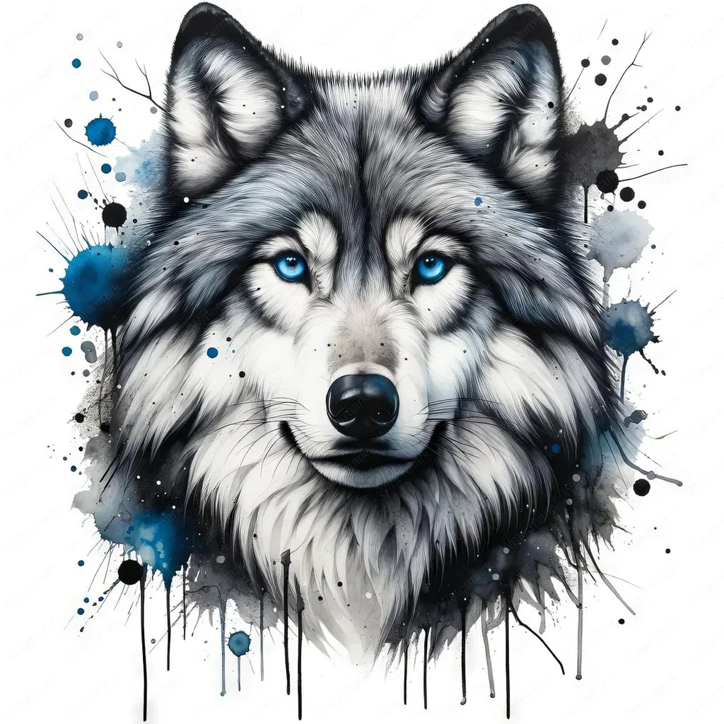 Wandbild Polarwolf Kunstdruck auf Leinwand direkt zum Aufhängen | Wandbild Galerie