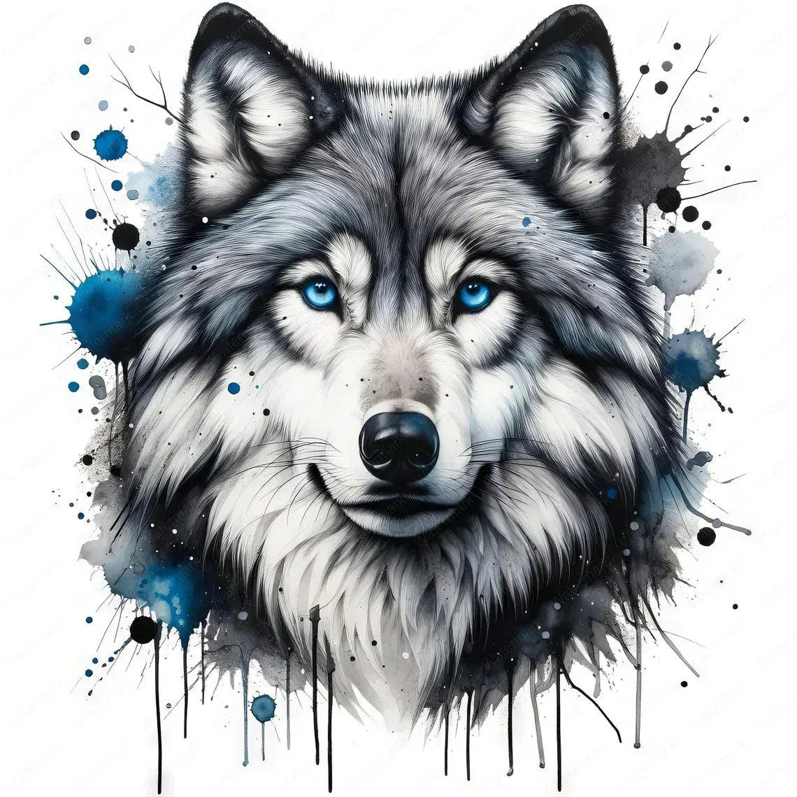 Wandbild Polarwolf Kunstdruck auf Leinwand direkt zum Aufhängen | Wandbild Galerie