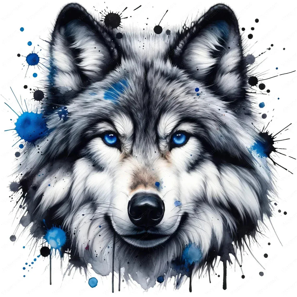 Wandbild Polarwolf Kunstdruck auf Leinwand direkt zum Aufhängen | Wandbild Galerie