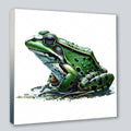 Wandbild Frosch Unke 17 Kunstdruck auf Leinwand direkt zum Aufhängen | Wandbild Galerie