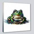 Wandbild Frosch Unke 15 Kunstdruck auf Leinwand direkt zum Aufhängen | Wandbild Galerie