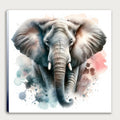 Elefant 7 Wandbild Kunstdruck auf Leinwand | Wandbild Galerie