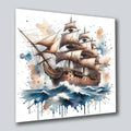 Wandbild Segelschiff antik 5 Kunstdruck auf Leinwand direkt zum Aufhängen | Wandbild Galerie