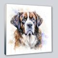 Wandbild Bernhardiner Hund 9 Kunstdruck auf Leinwand direkt zum Aufhängen | Wandbild Galerie
