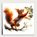 Eichhörnchen 3 Wandbild Kunstdruck auf Leinwand | Wandbild Galerie