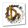 Bagger 2 Wandbild Kunstdruck auf Leinwand | Wandbild Galerie