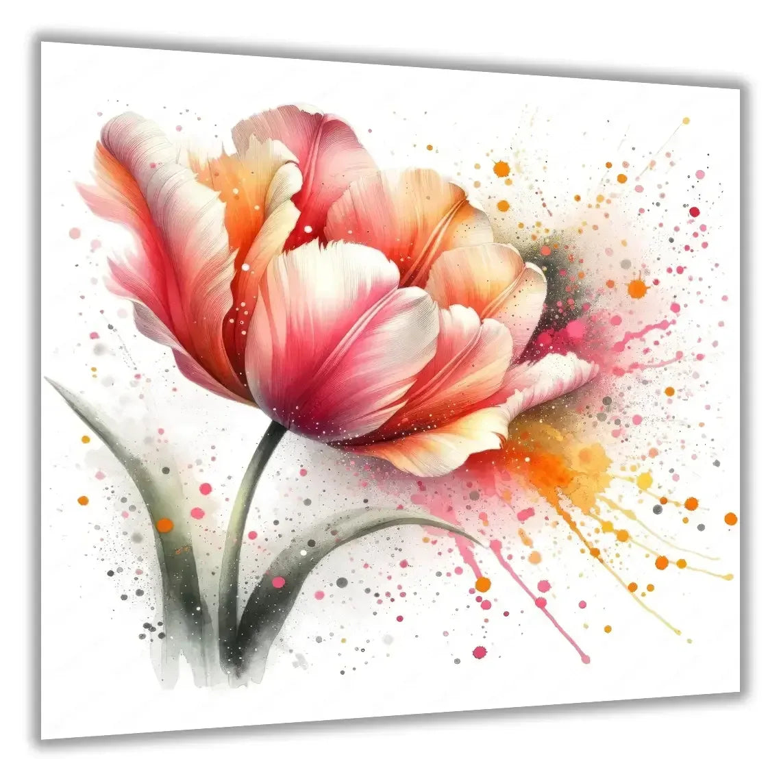 Tulpen 5 Wandbild Kunstdruck auf Leinwand | Wandbild Galerie