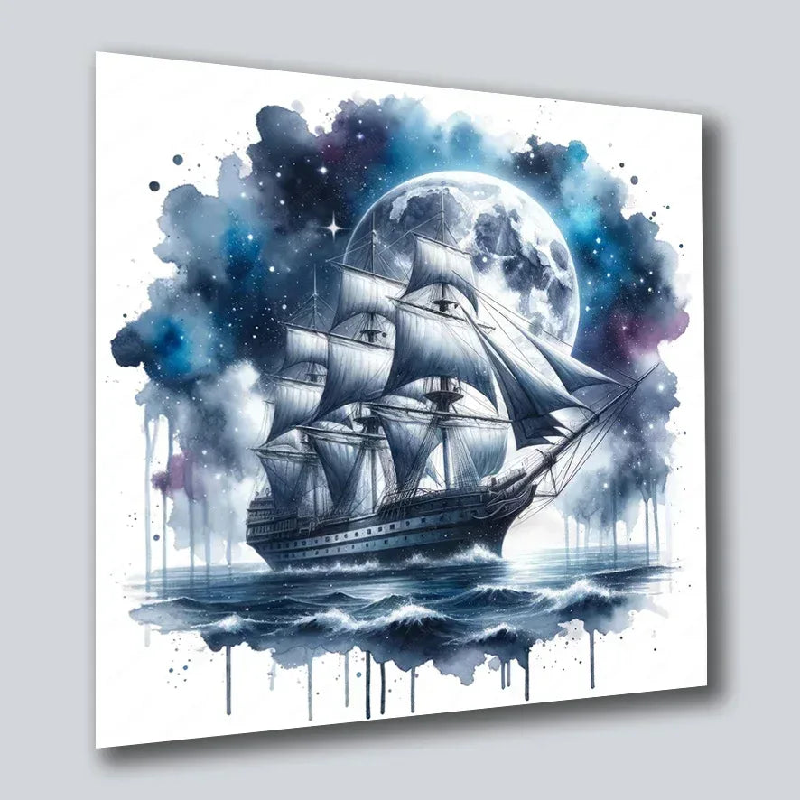 Wandbild Segelschiff antik 56 Kunstdruck auf Leinwand direkt zum Aufhängen | Wandbild Galerie