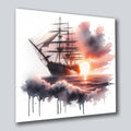 Wandbild Segelschiff antik 9 Kunstdruck auf Leinwand direkt zum Aufhängen | Wandbild Galerie
