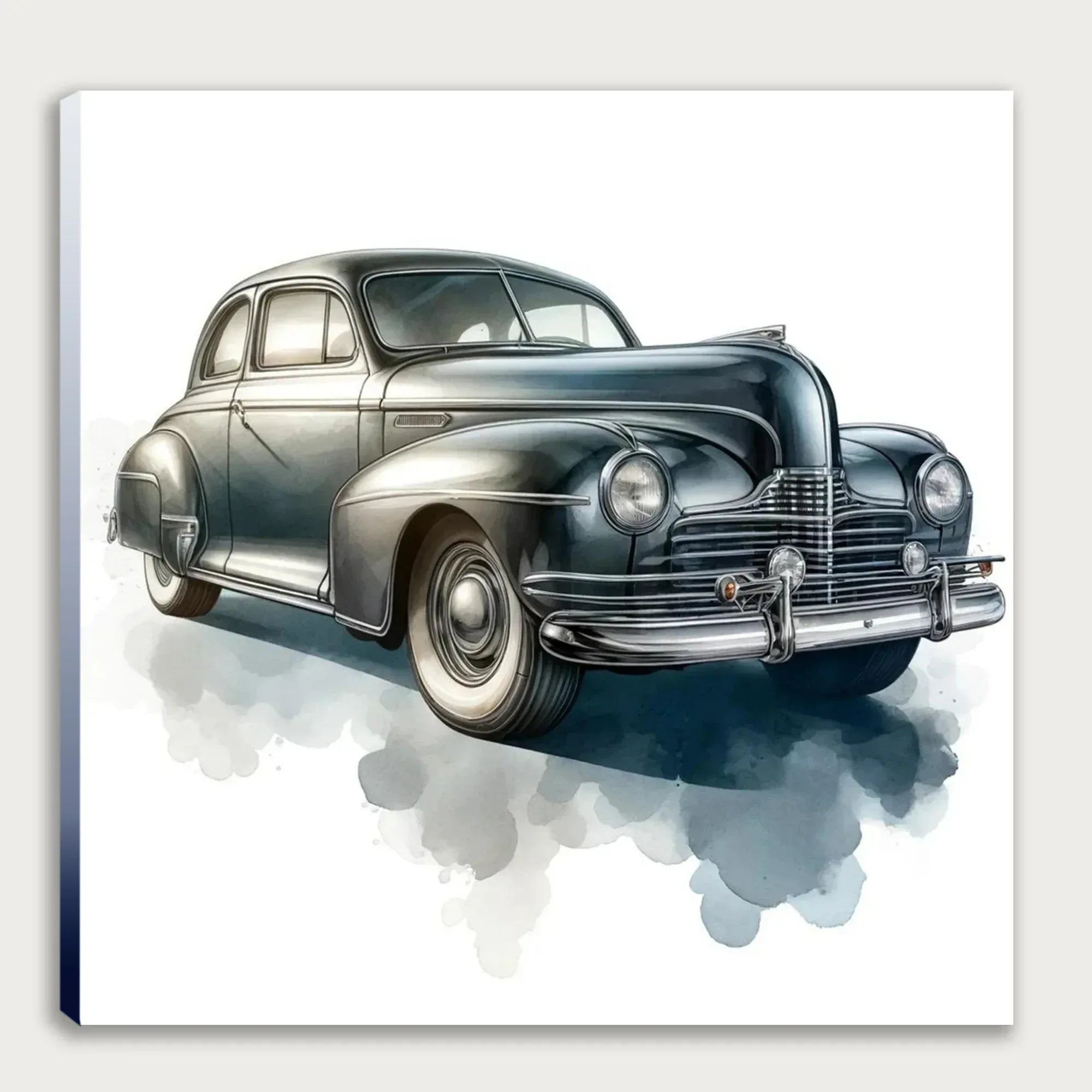 Oldtimer Auto Coupe 11 Wandbild Kunstdruck auf Leinwand | Wandbild Galerie