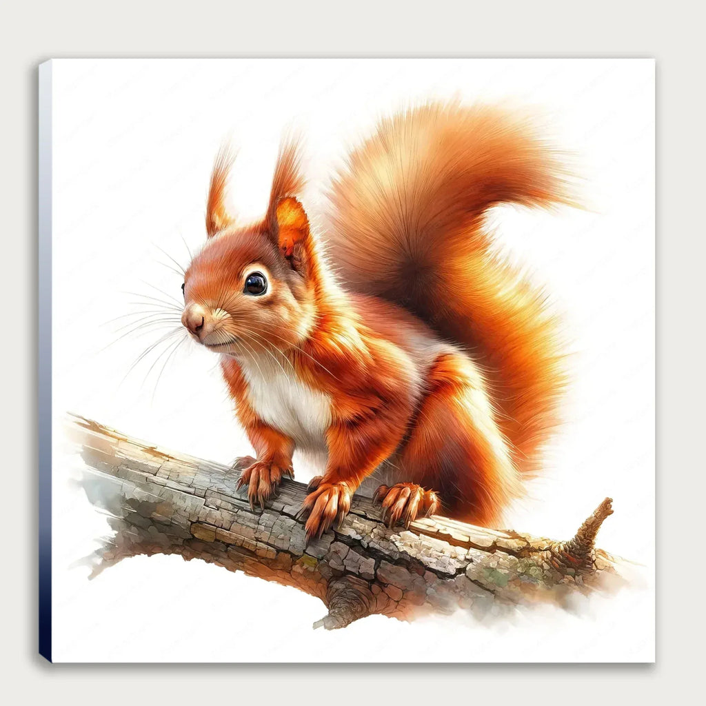 Eichhörnchen 8 Wandbild Kunstdruck auf Leinwand | Wandbild Galerie