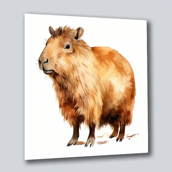 Capybara Wasserschwein 5 Wandbild Kunstdruck auf Leinwand | Wandbild Galerie
