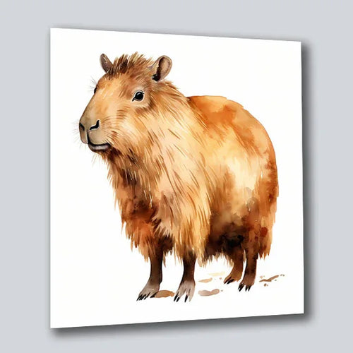 Capybara Wasserschwein 5 Wandbild Kunstdruck auf Leinwand | Wandbild Galerie
