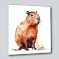 Capybara Wasserschwein 3 Wandbild Kunstdruck auf Leinwand | Wandbild Galerie