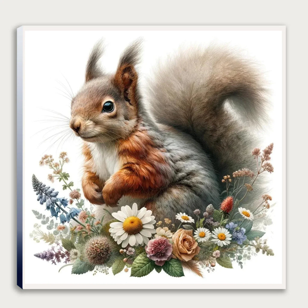 Eichhörnchen 11 Wandbild Kunstdruck auf Leinwand | Wandbild Galerie