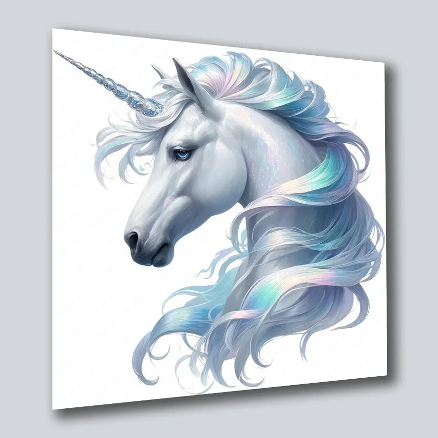 Einhorn Unicorn 4 Wandbild Kunstdruck auf Leinwand | Wandbild Galerie