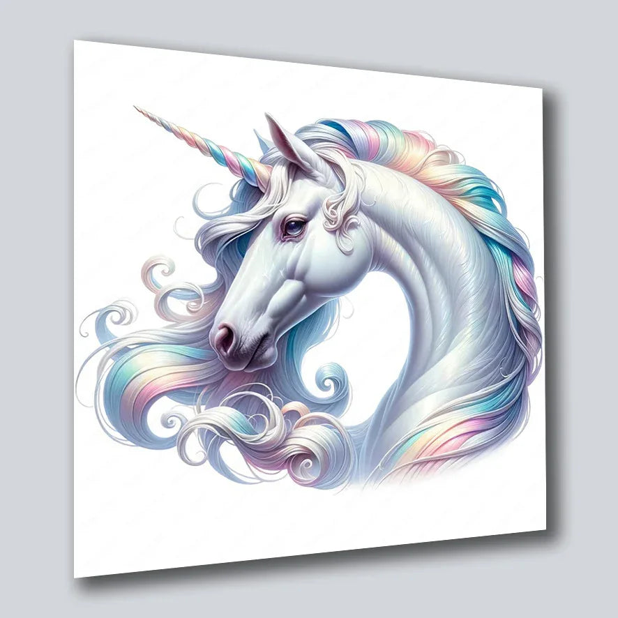 Einhorn Unicorn 2 Wandbild Kunstdruck auf Leinwand | Wandbild Galerie