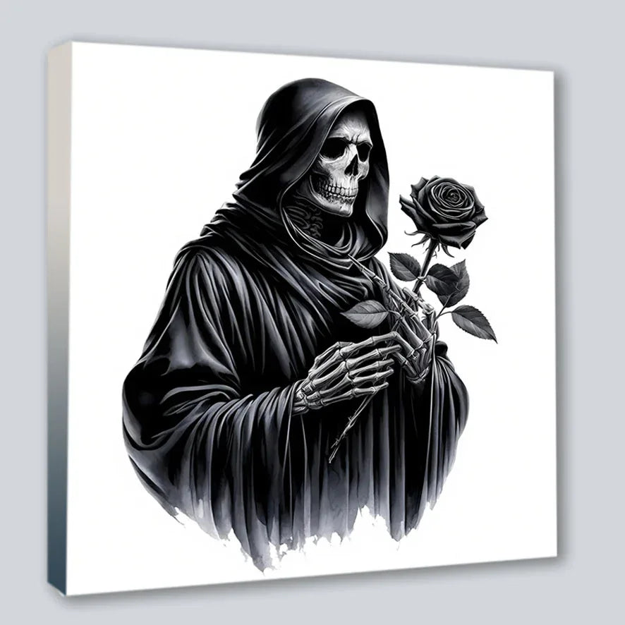 Wandbild Gothic Sensenmann 4 Kunstdruck auf Leinwand | Wandbild Galerie