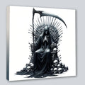 Wandbild Gothic Sensenmann 2 Kunstdruck auf Leinwand | Wandbild Galerie