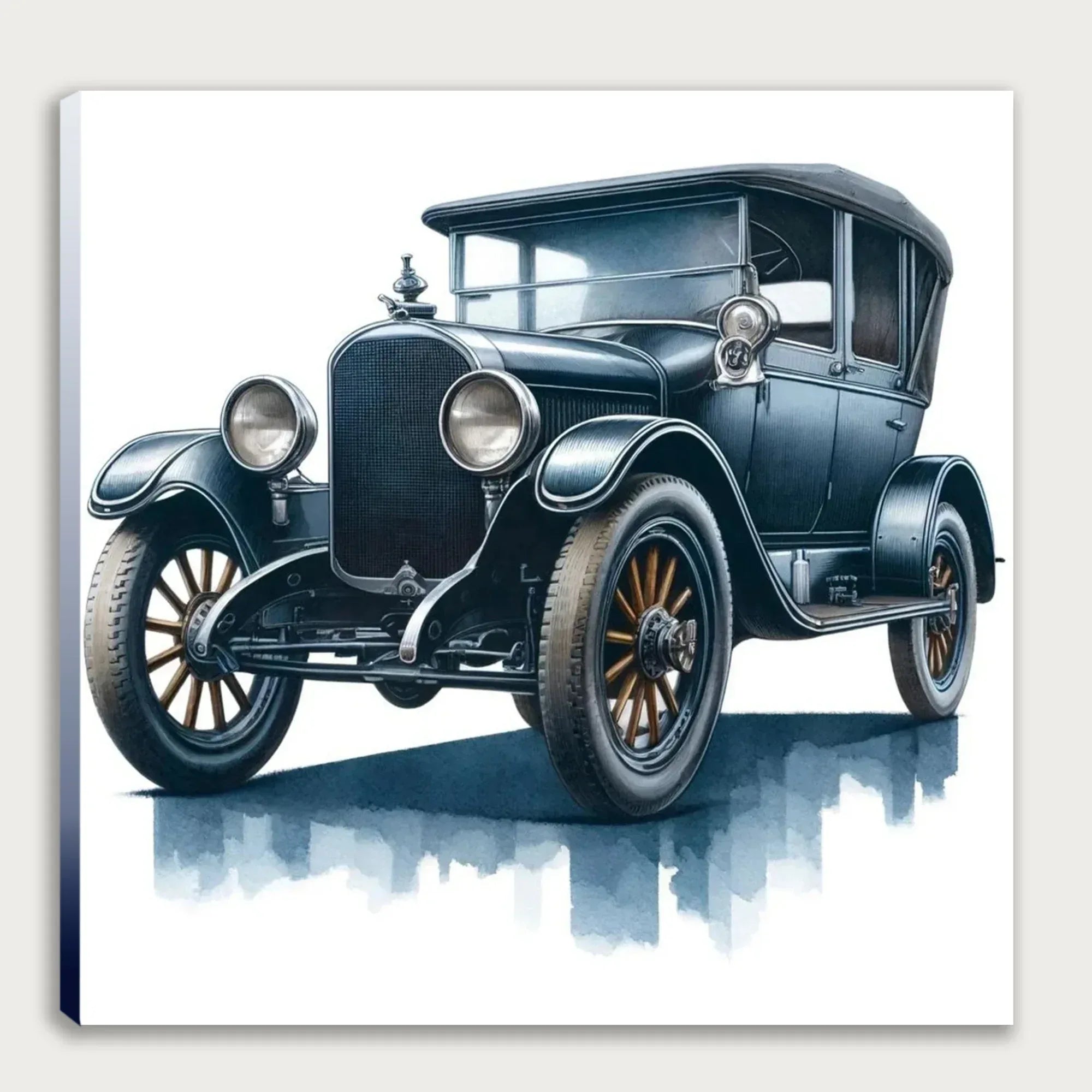 Oldtimer Auto Coupe 13 Wandbild Kunstdruck auf Leinwand | Wandbild Galerie