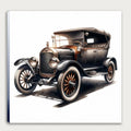 Oldtimer Auto Coupe 15 Wandbild Kunstdruck auf Leinwand | Wandbild Galerie