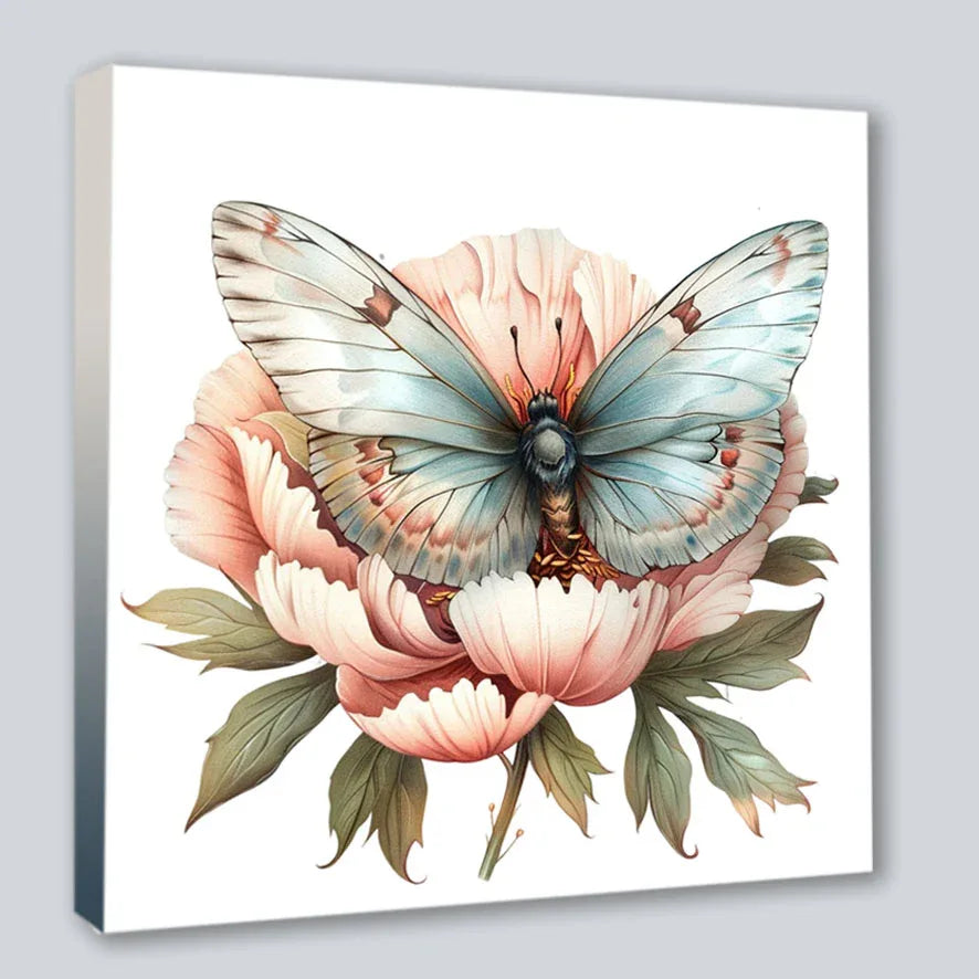 Wandbild Schmetterling 5 Kunstdruck auf Leinwand direkt zum Aufhängen | Wandbild Galerie