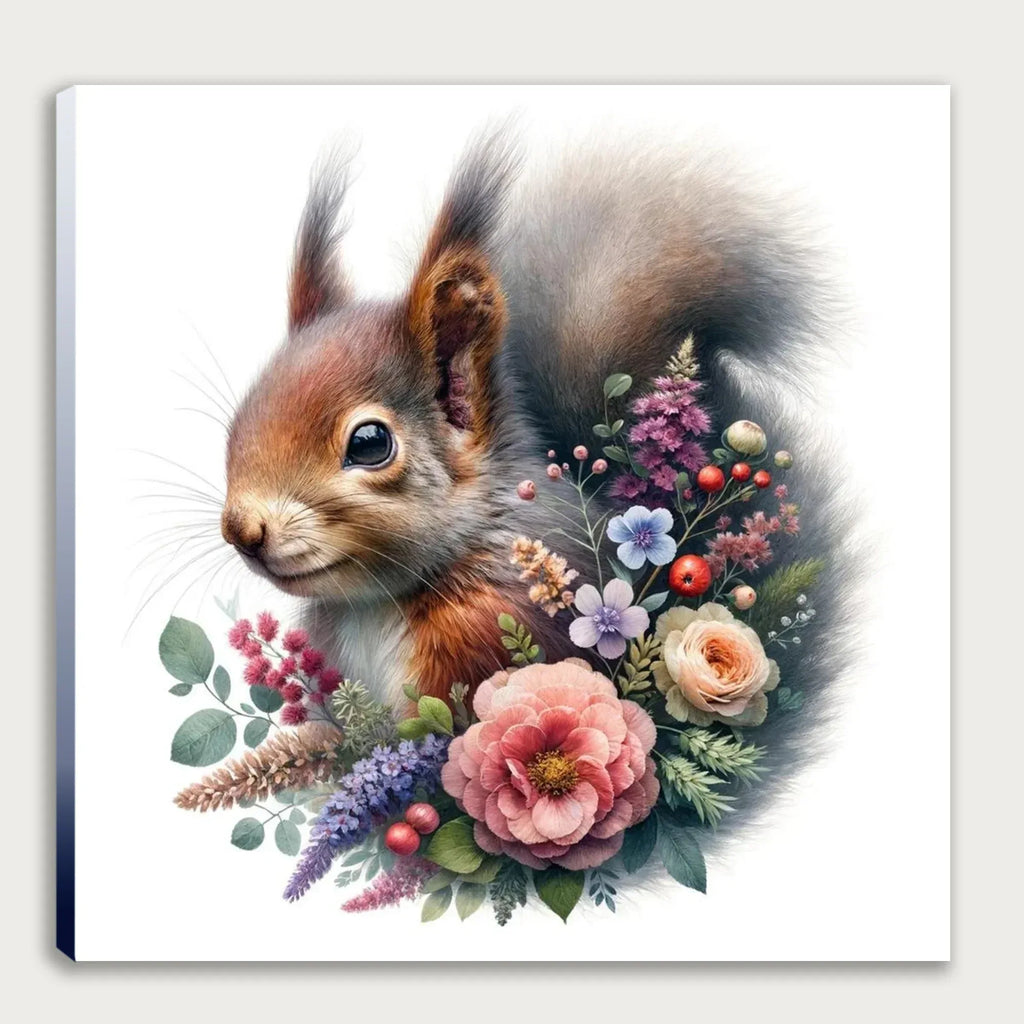 Eichhörnchen 12 Wandbild Kunstdruck auf Leinwand | Wandbild Galerie
