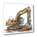 Bagger 5 Wandbild Kunstdruck auf Leinwand | Wandbild Galerie