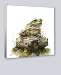 Wandbild Frosch Unke 10 Kunstdruck auf Leinwand direkt zum Aufhängen | Wandbild Galerie