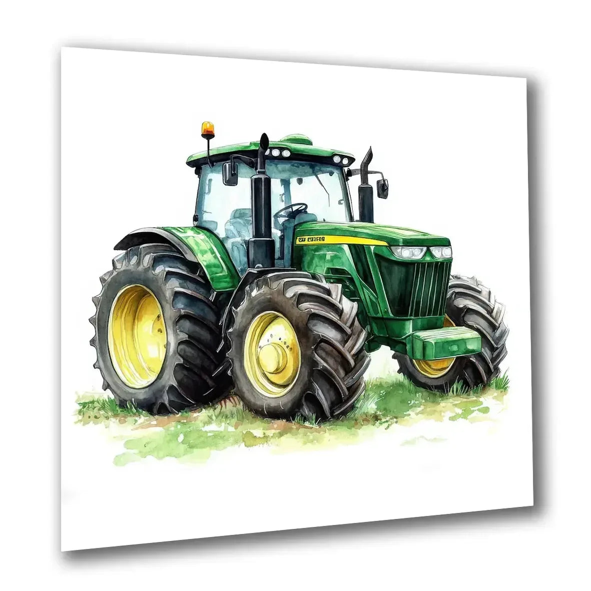 Traktor modern 10 transparent Wandbild Kunstdruck auf Leinwand | Wandbild Galerie